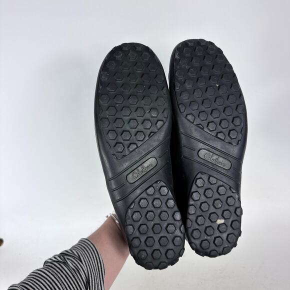 Cole Haan Howland Loafers Men\'s 10.5 Black Leather Comfort Slip On Driving Shoes